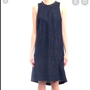 Brunello Cucinelli Denim Monili Sleeveless Dress